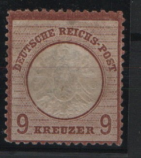 Dt. Kaiserreich, Brustschilder, 1872, Mi.- Nr.: 27 b, */ (*)! Kabinettstück! Sehr selten!