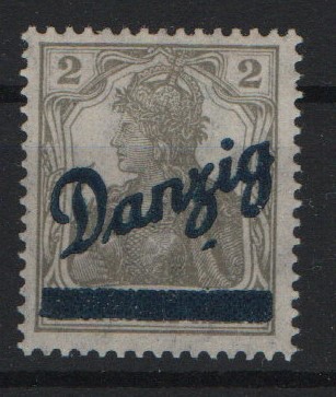 Danzig, 1920, Mi.- Nr.: 32 AF II, *, aus kl. Innendienst- Satz, geprüft Schüler BPP!