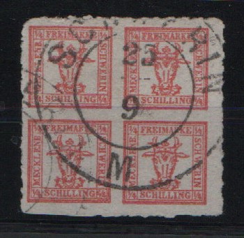 Mecklenburg- Schwerin, 1866, Mi.- Nr.: 5 b, gestempelt, Qualitätsstück, selten!