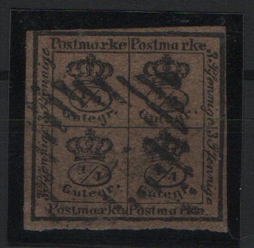 Braunschweig, 1857, Mi.- Nr.: 9a, gestempelt, tiefgeprüft Lange BPP! Kabinettstück!