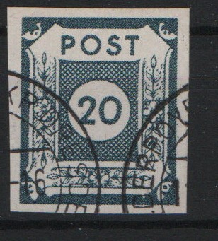 SBZ, Ost- Sachsen, 1945, Mi.- Nr.: 48 Ab, gestempelt, tiefstgeprüft Dr. Jasch BPP! Luxusstück! Selten!