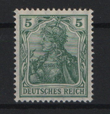 DR, Germania Friedensdruck, 1913 Mi.- Nr.: 85 I b, **, tiefstgeprüft Jäschke BPP! Luxusstück! Selten!