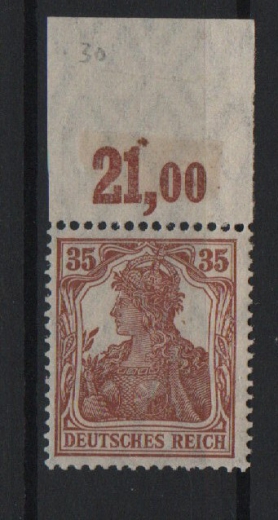 DR, Infla, 1918, Mi.- Nr.: 103 c POR, **, tiefstgeprüft Infla Berlin / Z! Selten!