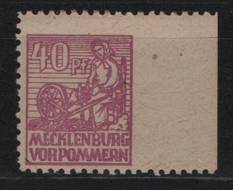 SBZ, MVP, 1946, Mi.- Nr.: 40 ya Ur, **! Selten!