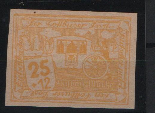 D. - OST, Lokalausgaben, Cottbus, 1946, Mi.- Nrn.: 33 x, **! gepr. Busch BPP! Sehr selten!