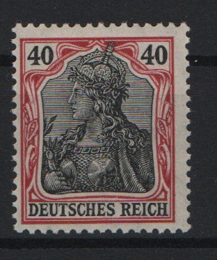 DR, Germania Friedensdruck, 1905 Mi.- Nr.: 90 I, **, tiefstgeprüft Jäschke / Zenker BPP! Luxusstück! Selten!