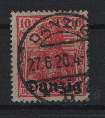 Danzig, 1920, Mi.- Nr.: 2 b, gestempelt, geprüft Infla Berlin!