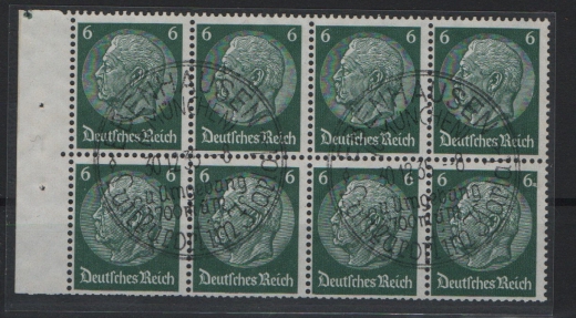 III. Reich, 1934, Mi.- Nrn.: HB 83, gestempelt! Kabinettstück! Selten!