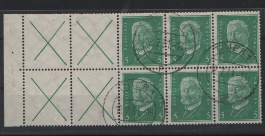 DR, Weimar, 1928, Mi.- Nr.: HB 57 B, gestempelt! Selten!