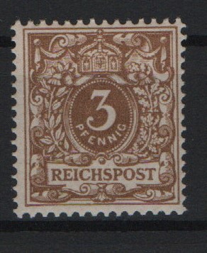 Krone / Adler, 1899, Mi.- Nr.: 45 cb, **, tiefstgeprüft G. Zenker BPP! Luxusstück! Selten!