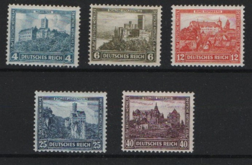 DR, Weimar, 1932, Mi.- Nr.: 474- 78, **, Kabinettsatz, selten!