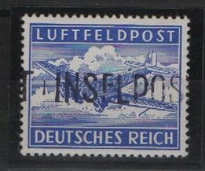 III. Reich, Feldpost / Inselfeldpost, 1945, Mi.- Nr.: 11 AaIV,  *, akt. Fotoattest Petry BPP: echt + einwandfrei! Selten!