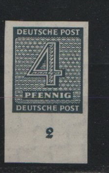 SBZ, West- Sachsen, 1945, Mi.- Nr.: 127 X wa U (mit Ur), **, Fotoattest Ströh BPP! Luxusstück! RR!