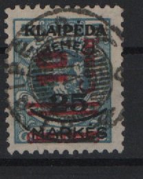 Memelgebiet, 1923, Mi.- Nr.: 230, gestempelt! Gute Bedarfserhaltung! Selten!