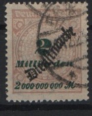 DR, Infla, 1923, Mi.- Nr.: D 84, gestempelt, geprüft Infla / BPP! Gutes Bedarfsstück! Selten!