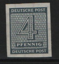 SBZ, West- Sachsen, 1945, Mi.- Nr.: 127 X wa U, **, akt. Fotoattest Schulz BPP: e+e! Luxusstück! RR!