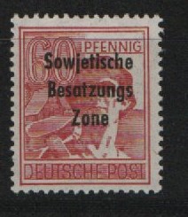 SBZ, Allgemeine Ausgaben, 1948, Mi.- Nr.: 195 a , **, tiefstgeprüft Dr. Ruscher BPP! Luxusstück! Selten!