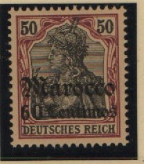 Dt. Auslandspostämter, Marokko, 1905, Mi.- Nr.: 28, **! Selten!