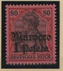 Dt. Auslandspostämter, Marokko, 1905, Mi.- Nr.: 29 , **! Selten!