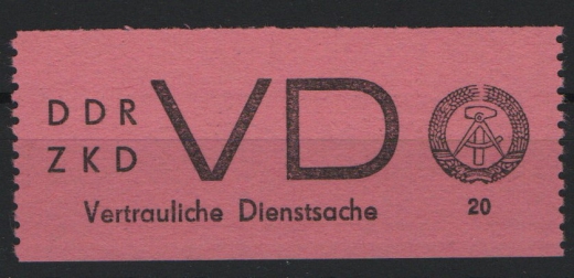 DDR, 1965, ZKD D, Mi.- Nr.: 2, **, akt. Fotoattest Dr. Ruscher BPP: echt+ einwandfrei! Luxusstück!