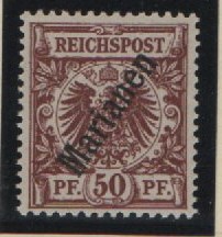 Dt. Kolonien, Marianen, 1900, Mi.- Nrn.: 6 II, **! Selten!