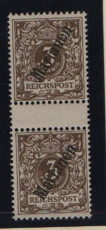 Dt. Kolonien, Marianen, 1900, Mi.- Nrn.: 1 II ZS, **! Selten!