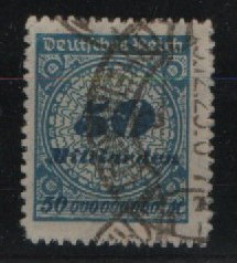 DR, Infla, 1923, Mi.- Nr.: 330 BP, gestempelt, tiefgeprüft Pesch BPP / Infla Berlin ! Gutes Bedarfsstück! Sehr selten!