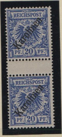 Dt. Kolonien, Karolinen, 1899, Mi.- Nr.: 4 I ZS, **! Sehr selten!