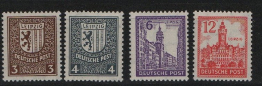 SBZ, West- Sachsen, 1946, Mi.- Nrn.: 150- 55X , **! Luxusstücke! RR!