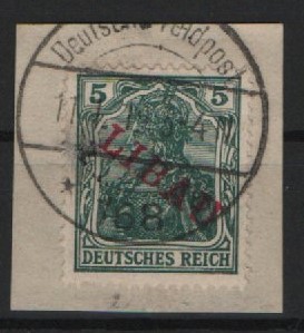 Notausgabe für Libau, 1919, Mi.- Nr.: 1 Bb, auf kl. Briefstück! Rs. Altsignatur, Qualitätsstück!