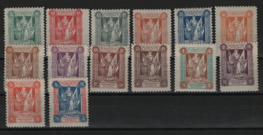 Marienwerder, 1920, Mi.- Nrn.: 30- 43, **, Qualitätssatz, selten!