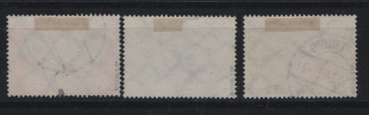 III. Reich, 1933, Mi.- Nr.: 496- 98, Der Chikagofahrt- Satz, gestempelt, je tief(st)gepüft Schlegel BPP! Sehr selten!