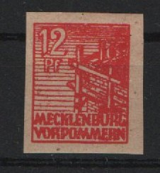 MVP, 1946, Mi.- Nr.: 36 y b U, **, tiefgeprüft Kramp BPP! Selten!