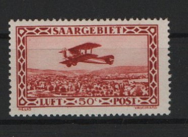 Saargebiet, 1928, Mi.- Nrn.: 126 II, **! Tiefstgeprüft Hoffmann BPP! Qualitätsstück! Selten!