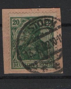 DR, Infla, 1921, Mi.- Nr.: 143 c, gestempelt, auf kl. Briefstück, tiefstgeprüft Winkler BPP / infla Berlin! Selten! Luxusstück!