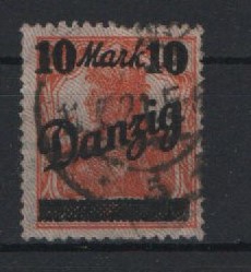 Danzig, 1920, Mi.- Nr.: 46 II, gestempelt, geprüft Tworek BPP / Infla Berlin! Bedarfs- / Kabinettstück! Selten!