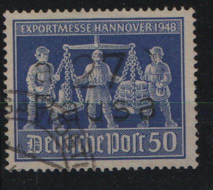 SBZ, Handstempel, 1948, Mi.- Nr.: IVbV, Bez. 27, Pausa, gestempelt, akt. FB Dr. Kalb BPP! e+e! Luxusstück! Selten!