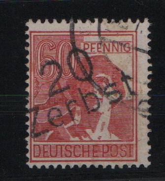 SBZ, Handstempel, 1948, Mi.- Nr.: 179 IV, Die Helle 60er, Bez. 20, Zerbst, gestempelt, akt. FB Dr. Kalb BPP! e+...!