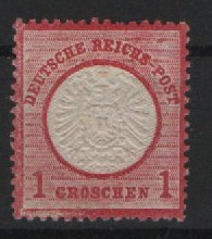 Dt. Kaiserreich, Brustschilder, 1872, Mi.- Nr.: 19, * / fast **! Quallitätsstück!