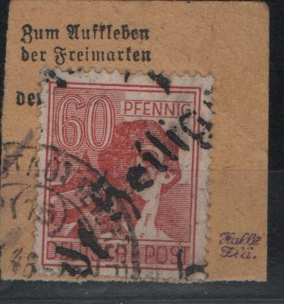 SBZ, Handstempel, 1948, Mi.- Nr.: 179 III, Die Helle 60er, Bez. 16, Heiligenstadt, gestempelt, akt. FB Dr. Kalb BPP! e+e!