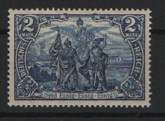 DR, Germania Friedensdruck, 1906, Mi.- Nr.: 95 AI, **! Kabinettstück! Selten!