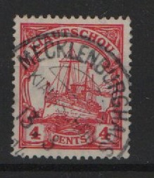 Dt. Kolonien, Stempel, Kiautschou, ca. 1910, Mi.- Nr.: 30, gestempelt Mecklenburghaus! Selten!