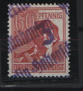 SBZ, Handstempel, 1948, Mi.- Nr.: 179 Ia, Die Helle 60er, Bez. 3, Berlin- Hohenschönhausen, **, akt. FB Dr. Kalb BPP! e+...! Kabinettstück!