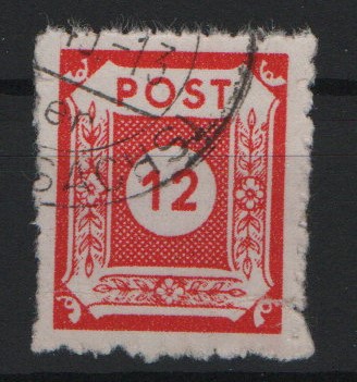 Ost- Sachsen, 1945, Mi.- Nr.: 46 Na, Postmeistertrennung Sohland!, gestempelt, akt. Fotoattest Dr. Jasch BPP: echt + ....! Kabinettstück!