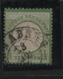 Dt. Kaiserreich, Brustschilder, 1872, Mi.- Nr.: 2 b, gestempelt! Tiefgeprüft Sommer BPP! Selten!