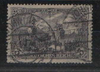 Dt. Kaiserreich, 1918, Mi.- Nr.: 96 AII, gestempelt, doppelt tiefgeprüft Jäschke- L. BPP, gutes Bedarfsstück. sehr selten!