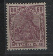 Dt. Kaiserreich, > 1916, Mi.- Nr.: 92 II c, **, tiefstgeprüft Jäschke- L. BPP! Luxusstück! Selten!