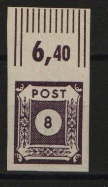 SBZ, Ost- Sachsen, 1945, Mi.- Nr.: 44 A b, mit OR, **, tiefstgeprüft Ströh BPP! Luxusstück! Selten!