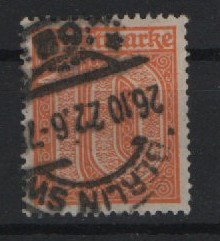 DR, Infla, 1922, Mi.- Nr.: D 65, gestempelt, geprüft infla Berlin / Gädicke! Sehr selten! RR!