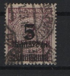 DR, Infla, 1923, Mi.- Nr.: 332 a Wa, gestempelt, tiefgeprüft Infla Berlin! Selten!